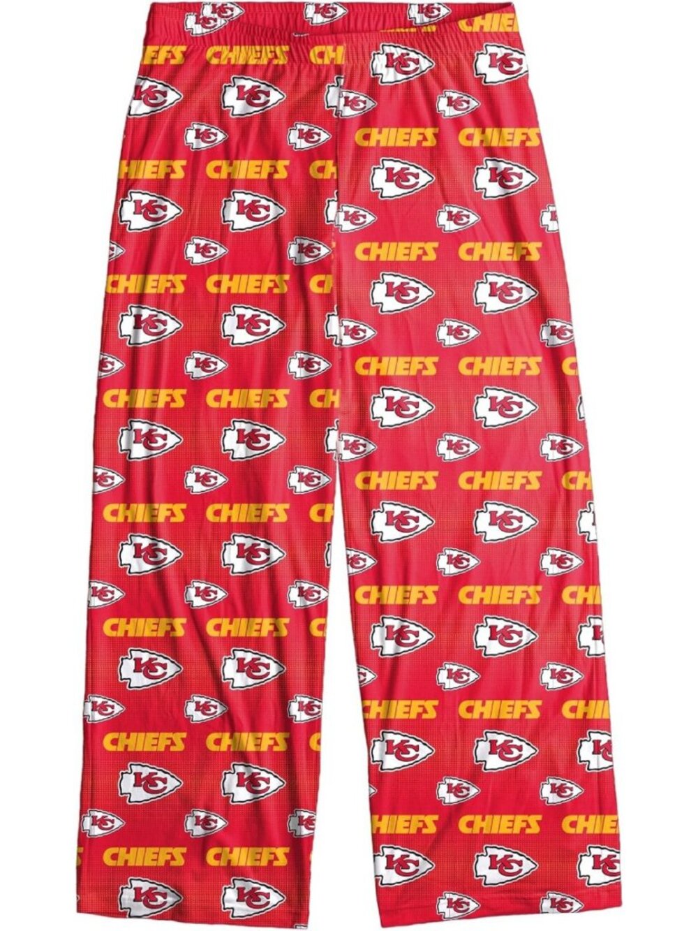 Men's Multi-Color Pajama Lounge Pants - Kansas City Chiefs Scatter Pattern, Cozy